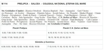 Orarul și traseele transportului metropolitan Suceava – primele linii