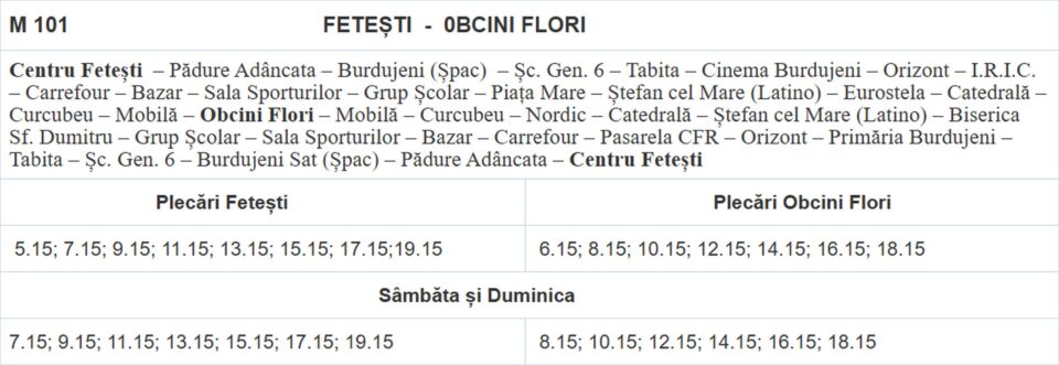 Orarul și traseele transportului metropolitan Suceava – primele linii