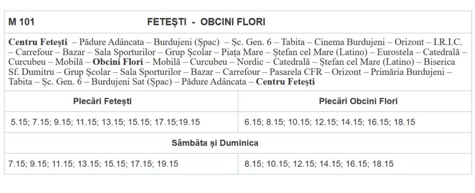 Orarul și traseele transportului metropolitan Suceava – primele linii