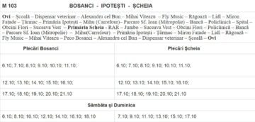 Orarul și traseele transportului metropolitan Suceava – primele linii