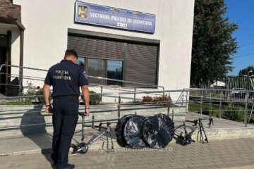 Biciclete în valoare de 70.000 de lei, furate din Germania, depistate în PTF Siret