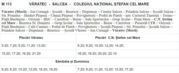 Orarul și traseele transportului metropolitan Suceava – primele linii