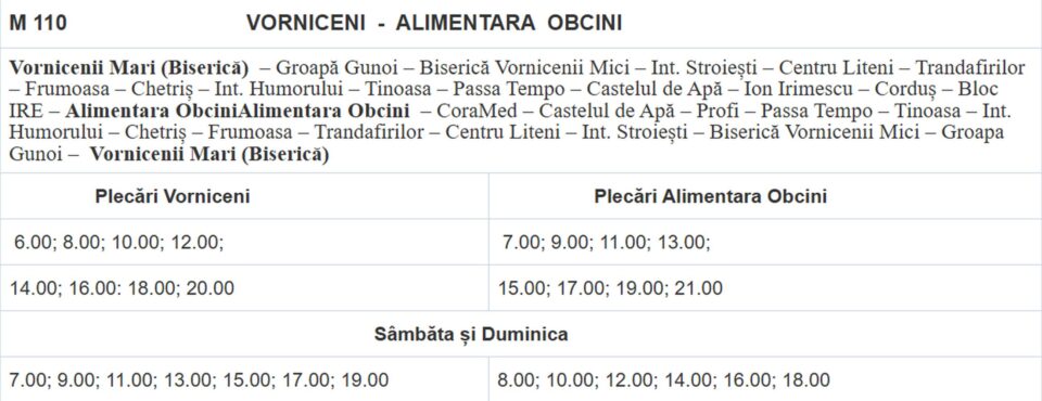Orarul și traseele transportului metropolitan Suceava – primele linii