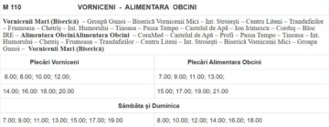 Orarul și traseele transportului metropolitan Suceava – primele linii