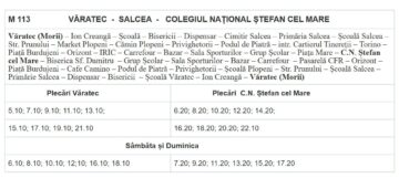 Orarul și traseele transportului metropolitan Suceava – primele linii