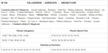 Orarul și traseele transportului metropolitan Suceava – primele linii
