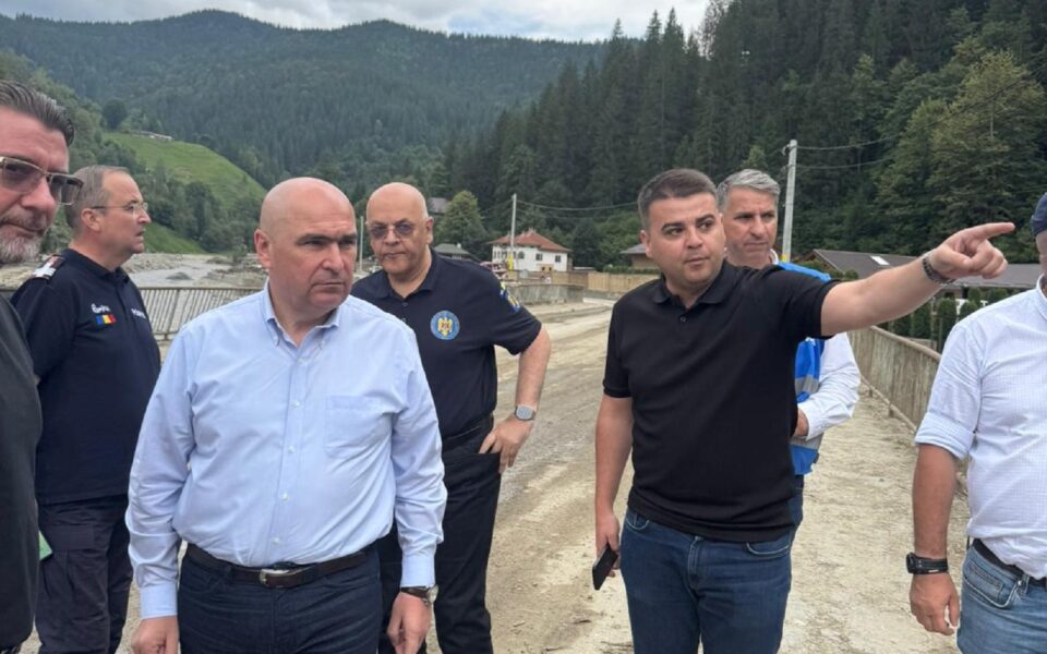 Gheorghe Șoldan și premierul Ilie Bolojan, la Broșteni