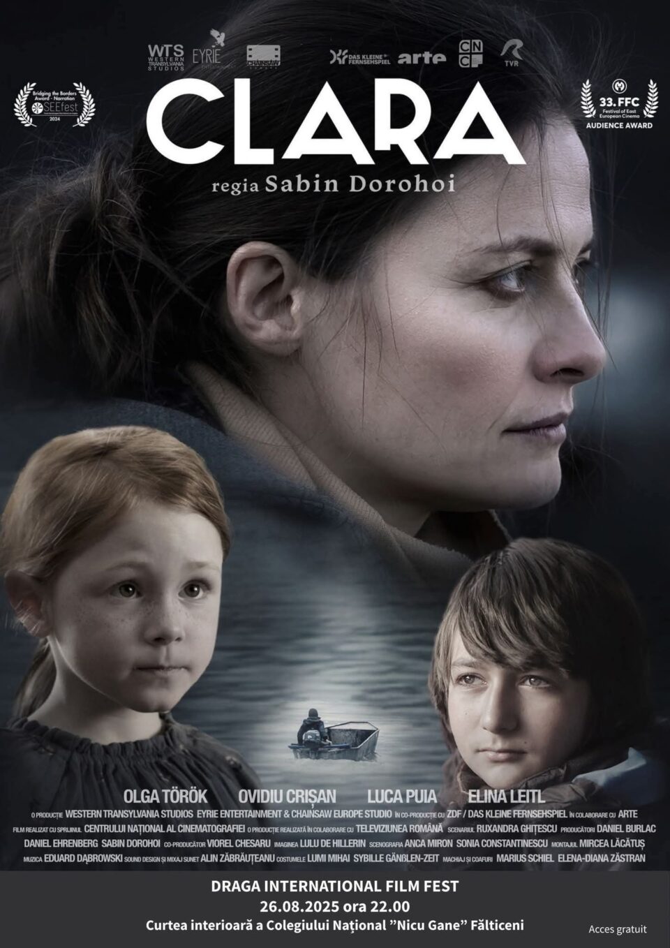 Patru seri de film la final de august: proiecții speciale și competiții în cadrul Draga International Film Fest