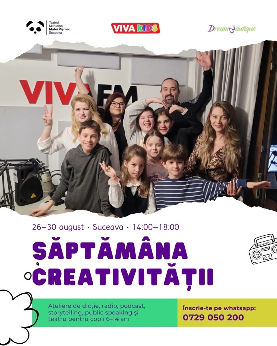 Copiii, invitați să experimenteze lumea radioului și a teatrului