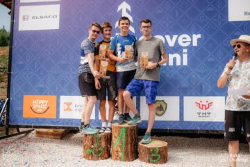 Elevi militari pe locul I la proba de ștafetă, la Duatlonul montan Haita Challenge