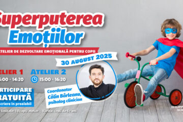 Atelier de dezvoltare emoțională pentru copii, gratuit, la Shopping City Suceava