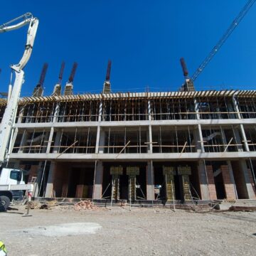 Noul campus universitar de la Moara se construiește cu viteza taifunului