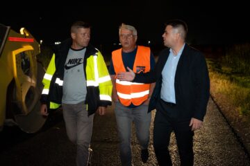 Șoldan a reluat verificările nocturne la lucrările de asfaltare din județ
