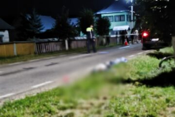 Biciclist accidentat mortal de o tânără șoferiță de numai 22 de ani