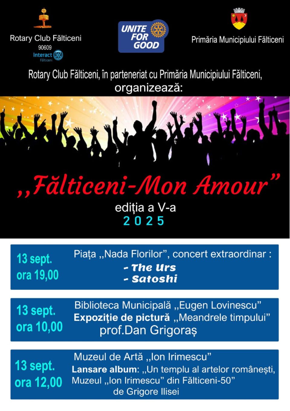 Proiectul „Fălticeni, Mon Amour” al Asociației „Rotary Club Fălticeni” a ajuns la a V-a ediție