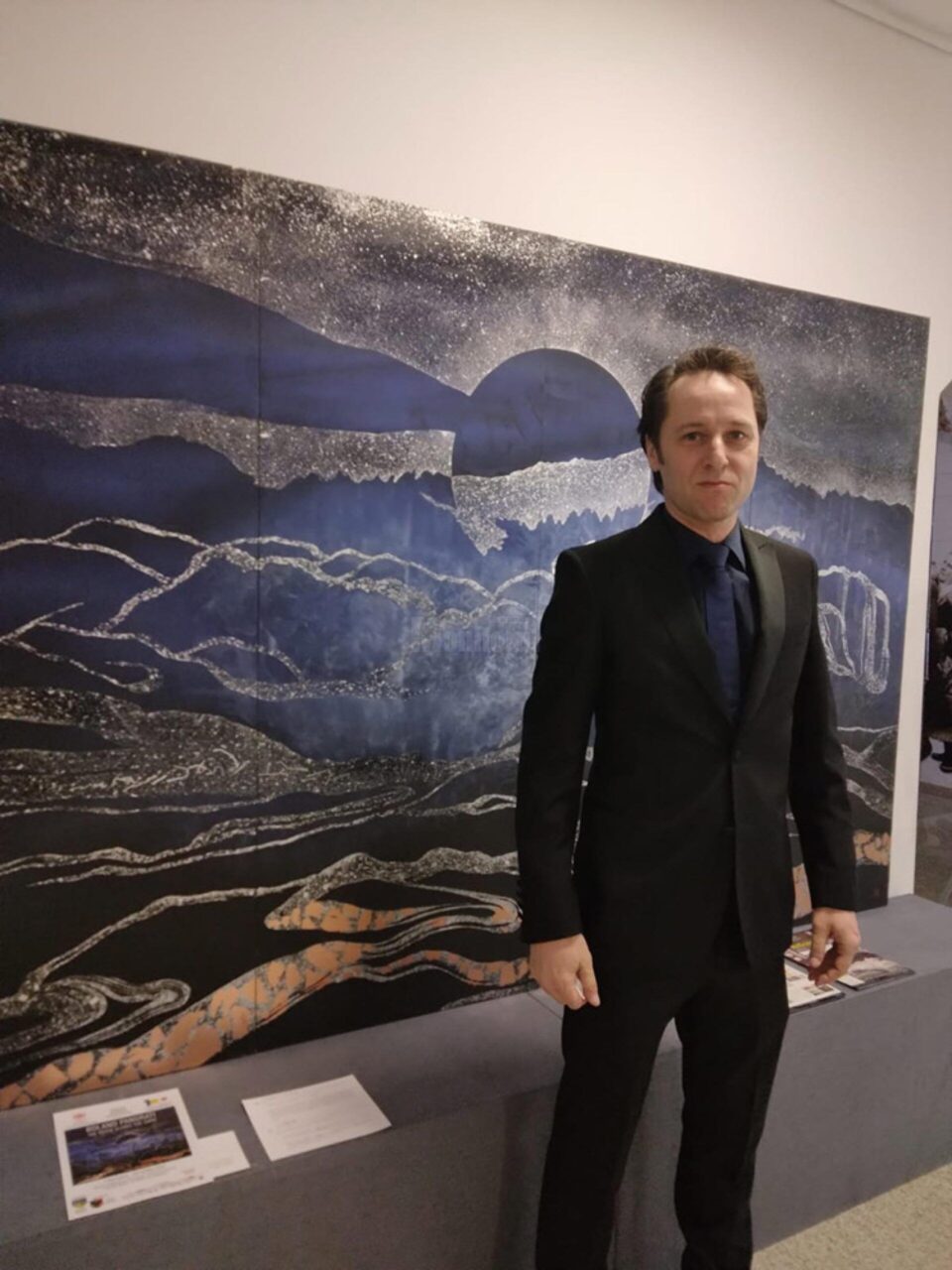 Roland Pangrati la expozitia de la Suceava