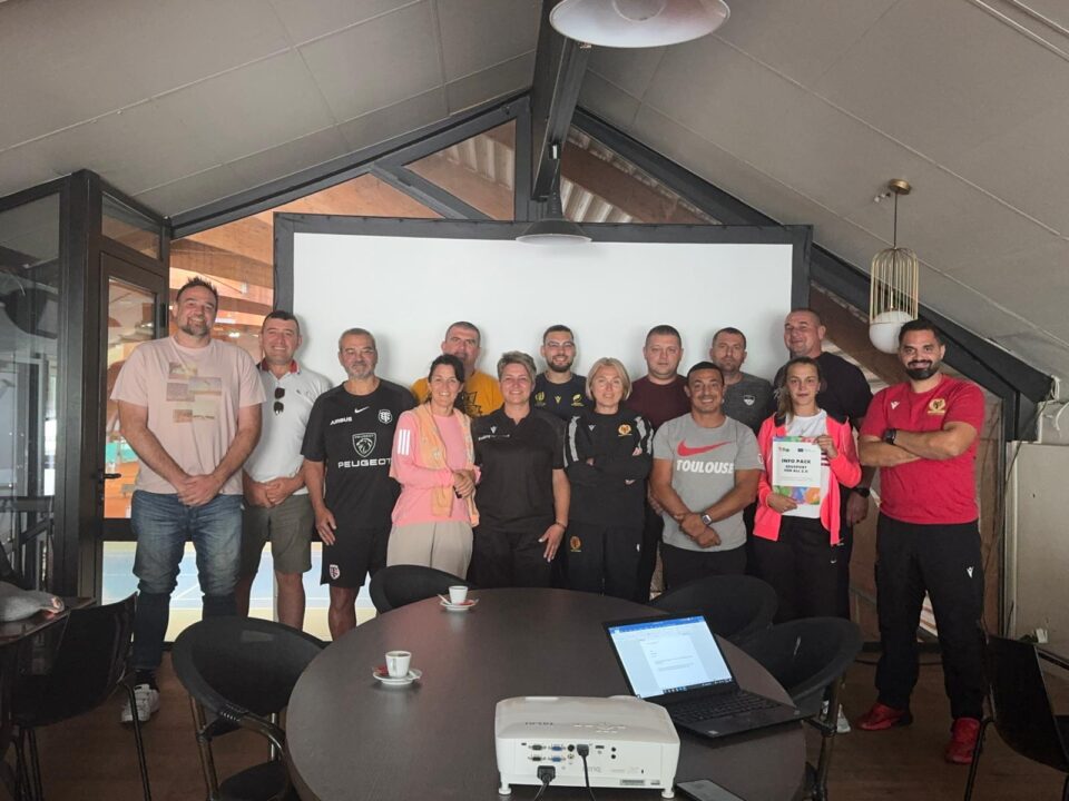 Tehnicienii români de rugby se află în Franța prin proiectul Erasmus+ „EduSport for All 2.0”