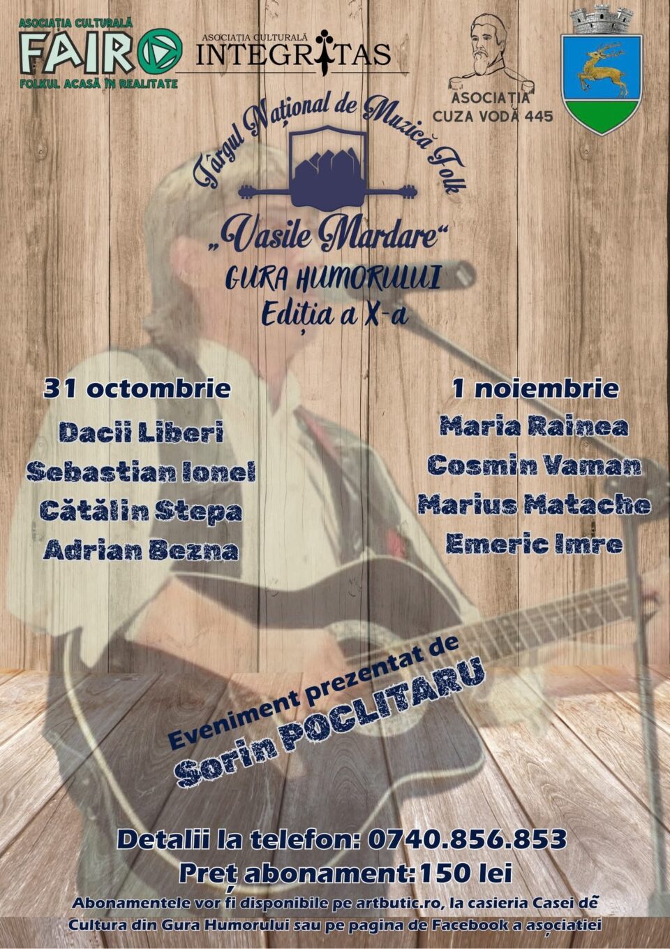 Târgul Național de Muzică Folk „Vasile Mardare”, ediția a X-a, la Gura Humorului