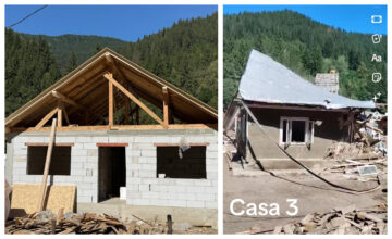 Nouă case noi, construite la Broșteni de bosânceni și de comunitatea penticostală din România