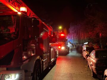 Incendiu într-un balcon al unui apartament de la etajul patru dintr-un bloc din cartierul Burdujeni