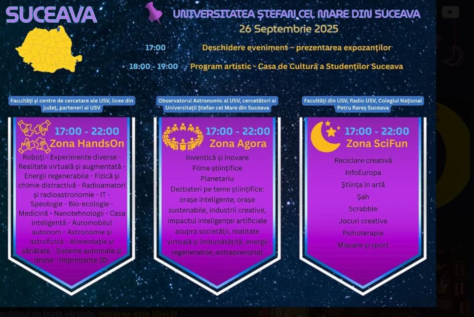 Experimente, ateliere și jocuri, toate într-un singur loc, la Noaptea Cercetătorilor, la finele lunii