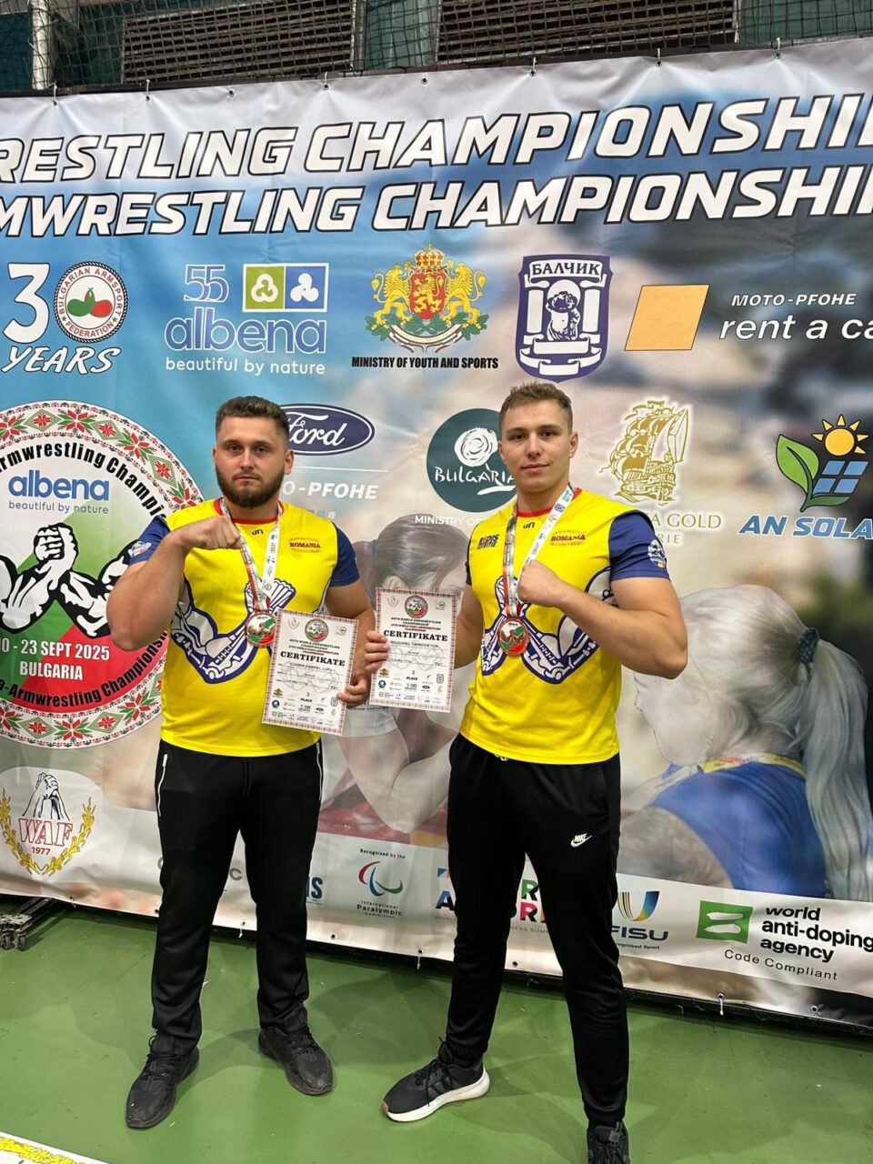 Sportivii Bogdan Tarnovietchi și Cosmin Lupu, medaliați la Campionatul Mondial de Skandenberg