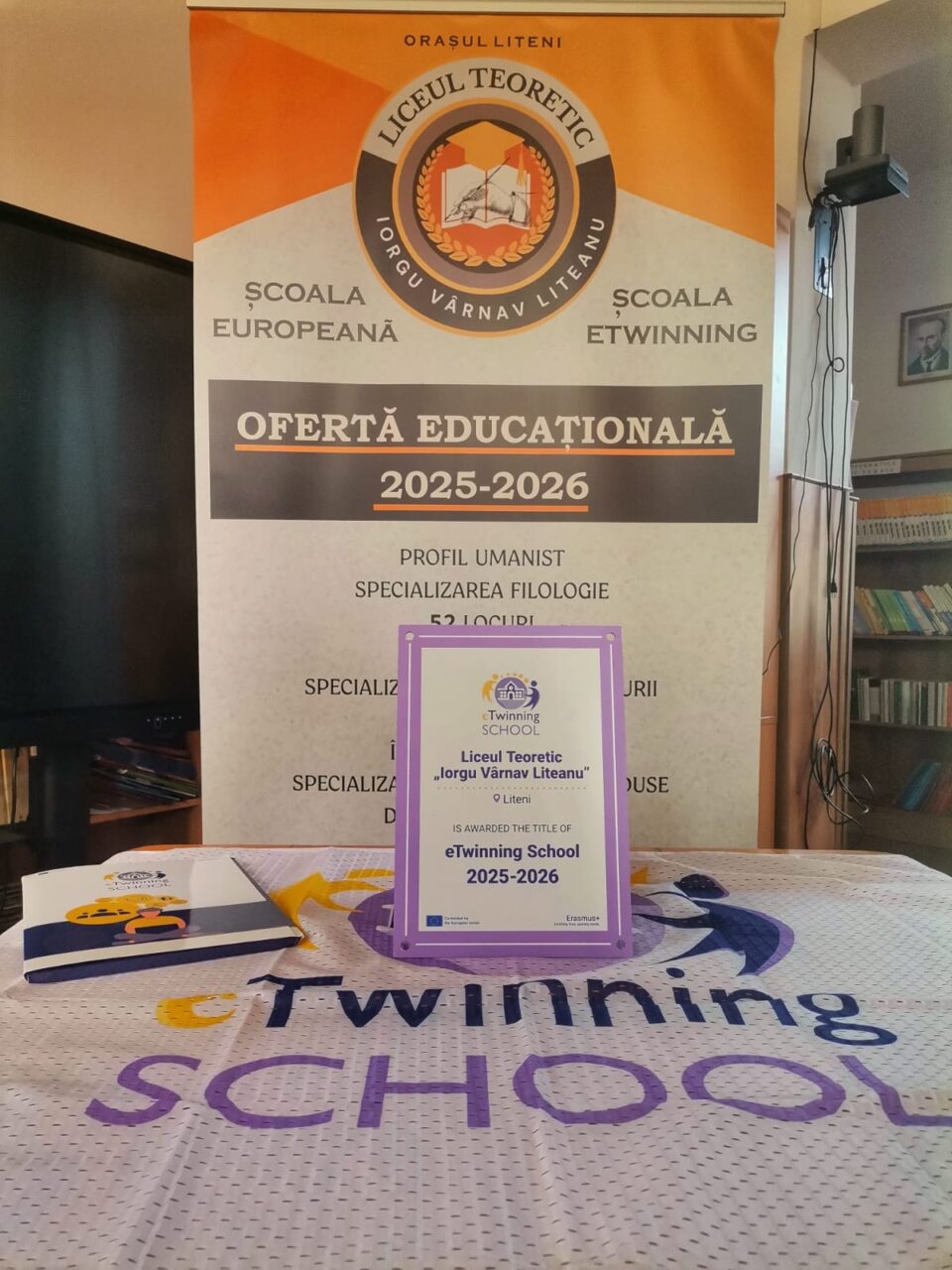 Liceul Teoretic „Iorgu Vârnav Liteanu” din Liteni, desemnat Școală eTwinning 2025–2026