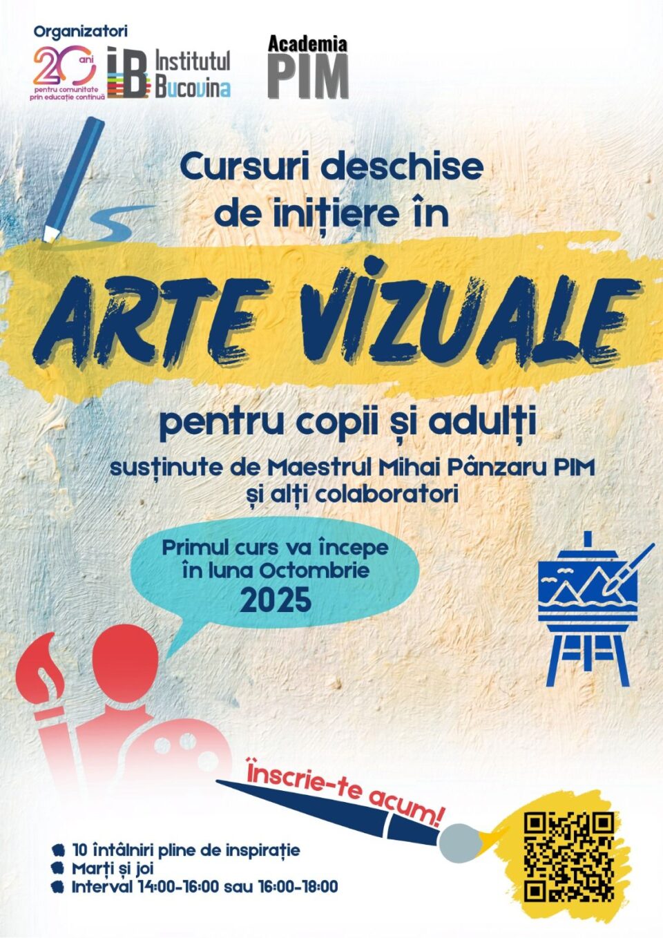 Cursuri de inițiere în arte vizuale pentru copii și adulți, la Galeria de Artă Zamca