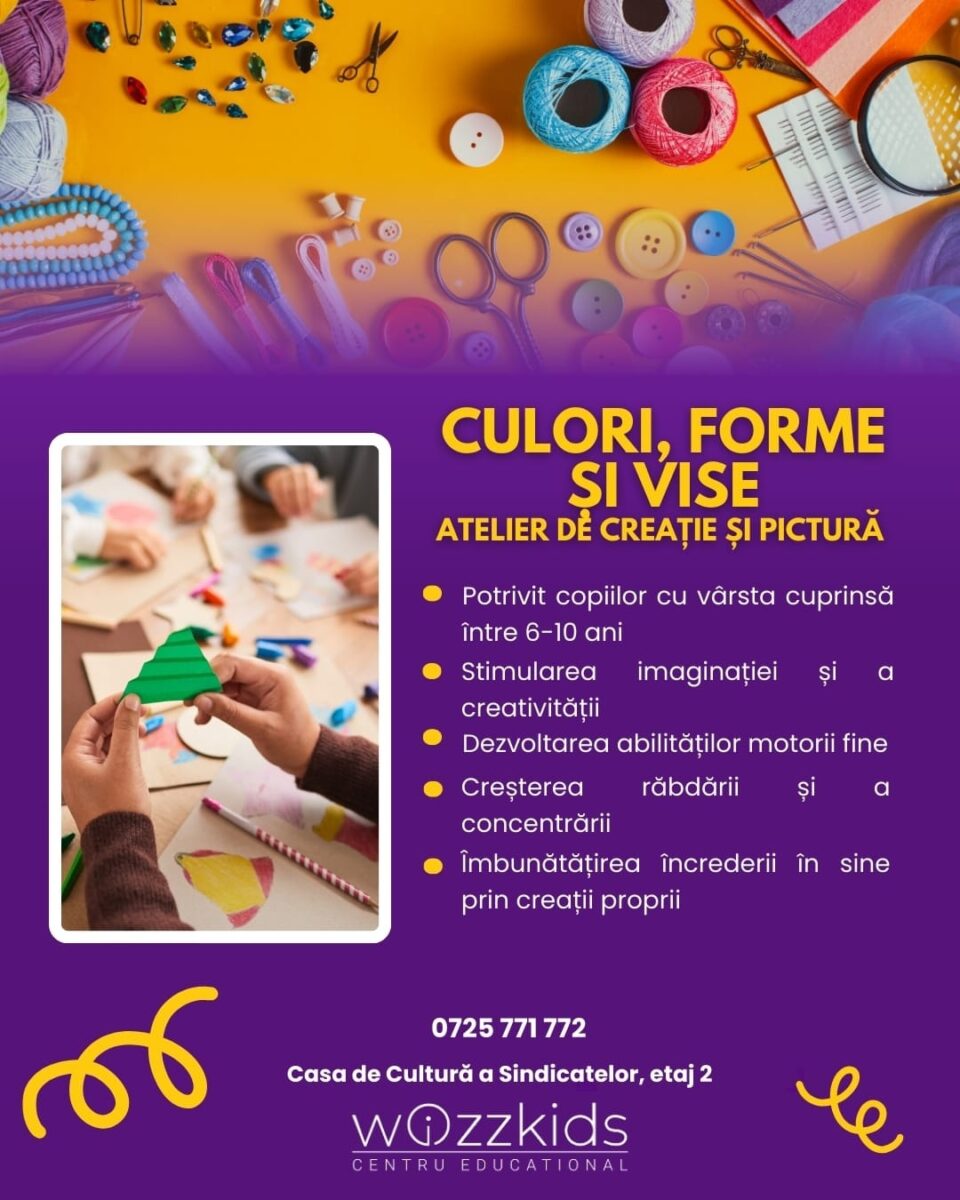 GRATUIT! „Săptămâna Porților Deschise”, la Centrul Educațional Wizz Kids, pentru copii cu vârste între 6 și 10 ani