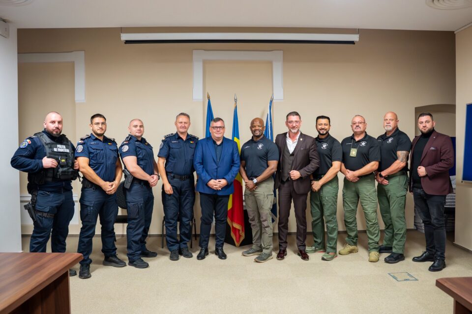 Patru șerifi americani au discutat cu autoritățile județene despre combaterea criminalității transfrontaliere