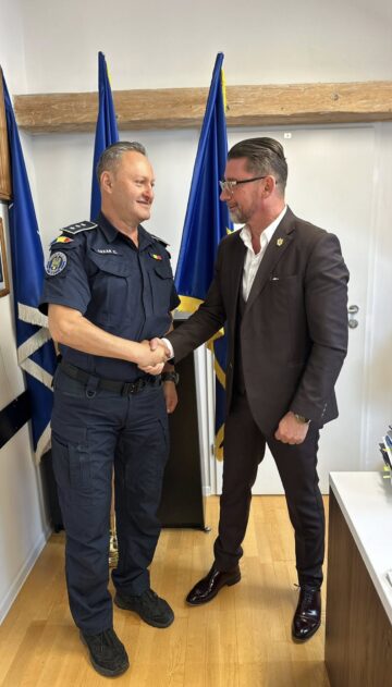 Patru șerifi din Florida, SUA, au discutat cu prefectul Traian Andronachi despre combaterea criminalității transfrontaliere