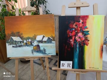 Lucrări de pictură și realizări în tehnici proprii au deschis orizontul unei noi expoziții ”Simfonii de toamnă”, semnată Radu Bercea, la Fălticeni