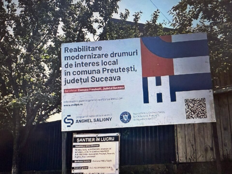 Lucrările prin Programul „Anghel Saligny” de la Preutești au prins viteză