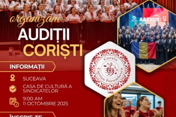 Corala „Ciprian Porumbescu” organizează noi audiții pentru coriști