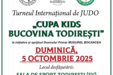 Sportivi judoka din patru țări, la Cupa Kids Bucovina – Todirești, ediția a II-a
