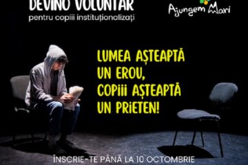 S-a prelungit termenul de înscriere ca voluntar pentru copiii abandonați din Suceava. Ultima zi de înscriere este 10 octombrie