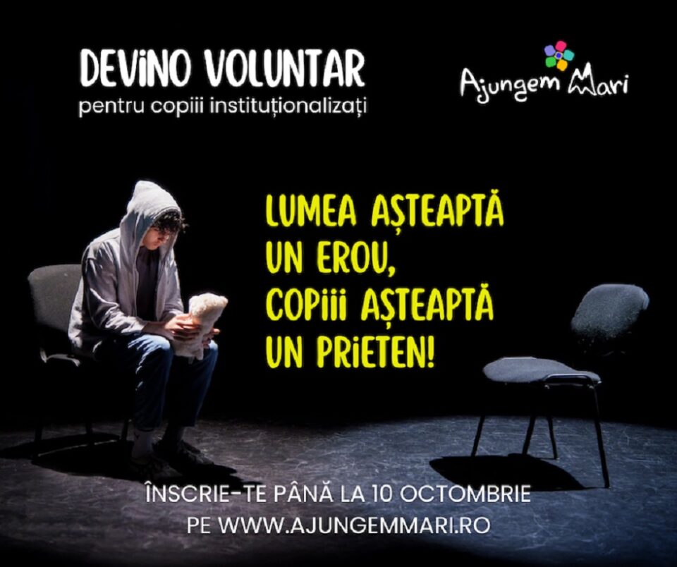 S-a prelungit termenul de înscriere ca voluntar pentru copiii abandonați din Suceava. Ultima zi de înscriere este 10 octombrie