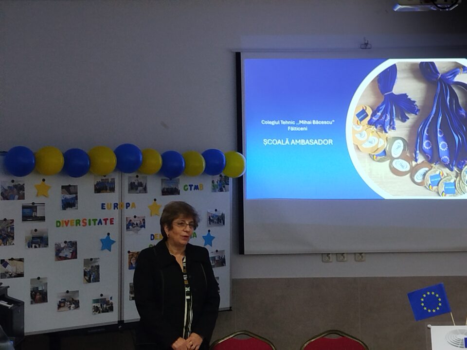 Colegiul Tehnic „Mihai Băcescu” a devenit Școală-Ambasador a Parlamentului European