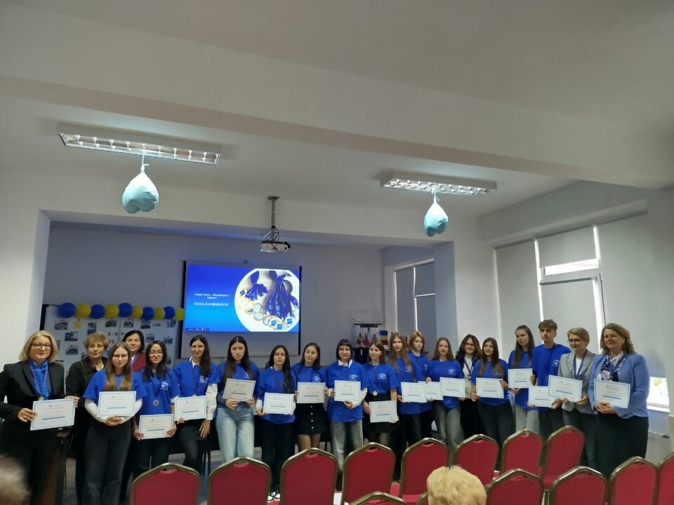 Colegiul Tehnic „Mihai Băcescu” a devenit Școală-Ambasador a Parlamentului European