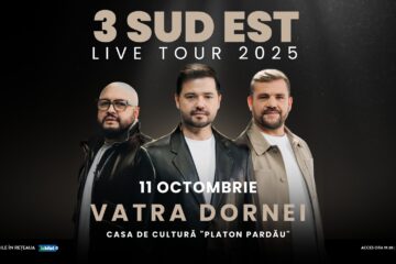 Trupa 3 Sud Est va concerta, sâmbătă, la Casa de Cultură „Platon Pardău” Vatra Dornei
