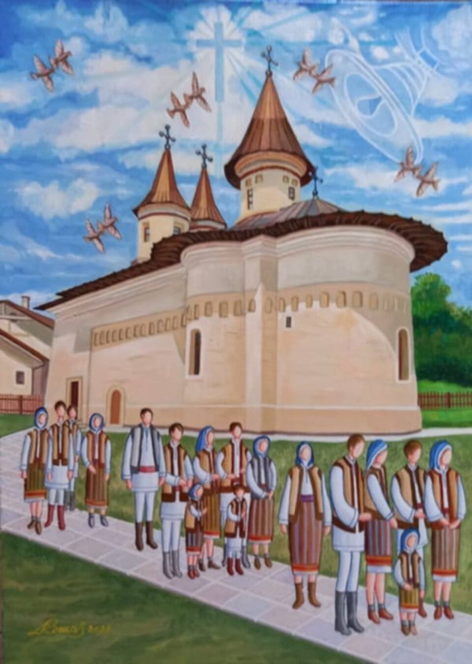 Pictorul Dimitrie Roman a donat câteva tablouri bisericilor din Ilișești