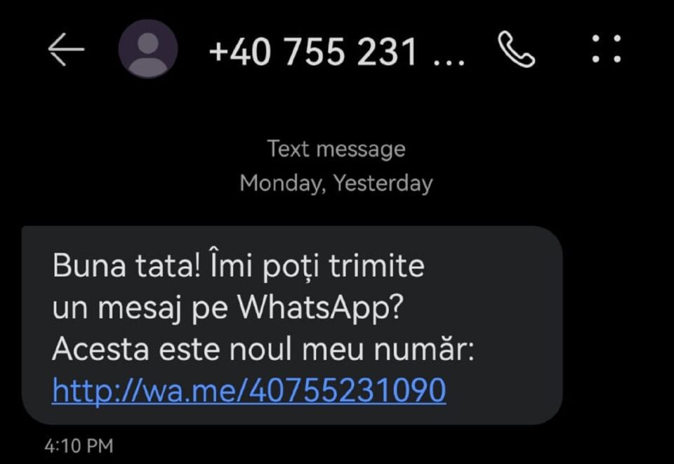 Mesaje false pe WhatsApp, în care „copiii” le cer urgent o sumă de bani sucevenilor. Unii au căzut în plasă