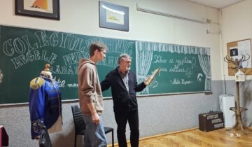 Dramaturgul Matei Vișniec a revenit la liceul pe care l-a absolvit, Colegiul „Regele Ferdinand I” Rădăuți