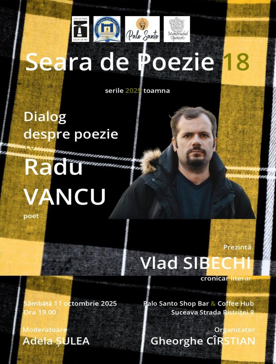 Dialog despre poezie cu poetul și profesorul sibian Radu Vancu, la Suceava
