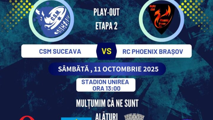 Rugbiștii suceveni au șansa de a lega a doua victorie, de această dată în fața suporterilor