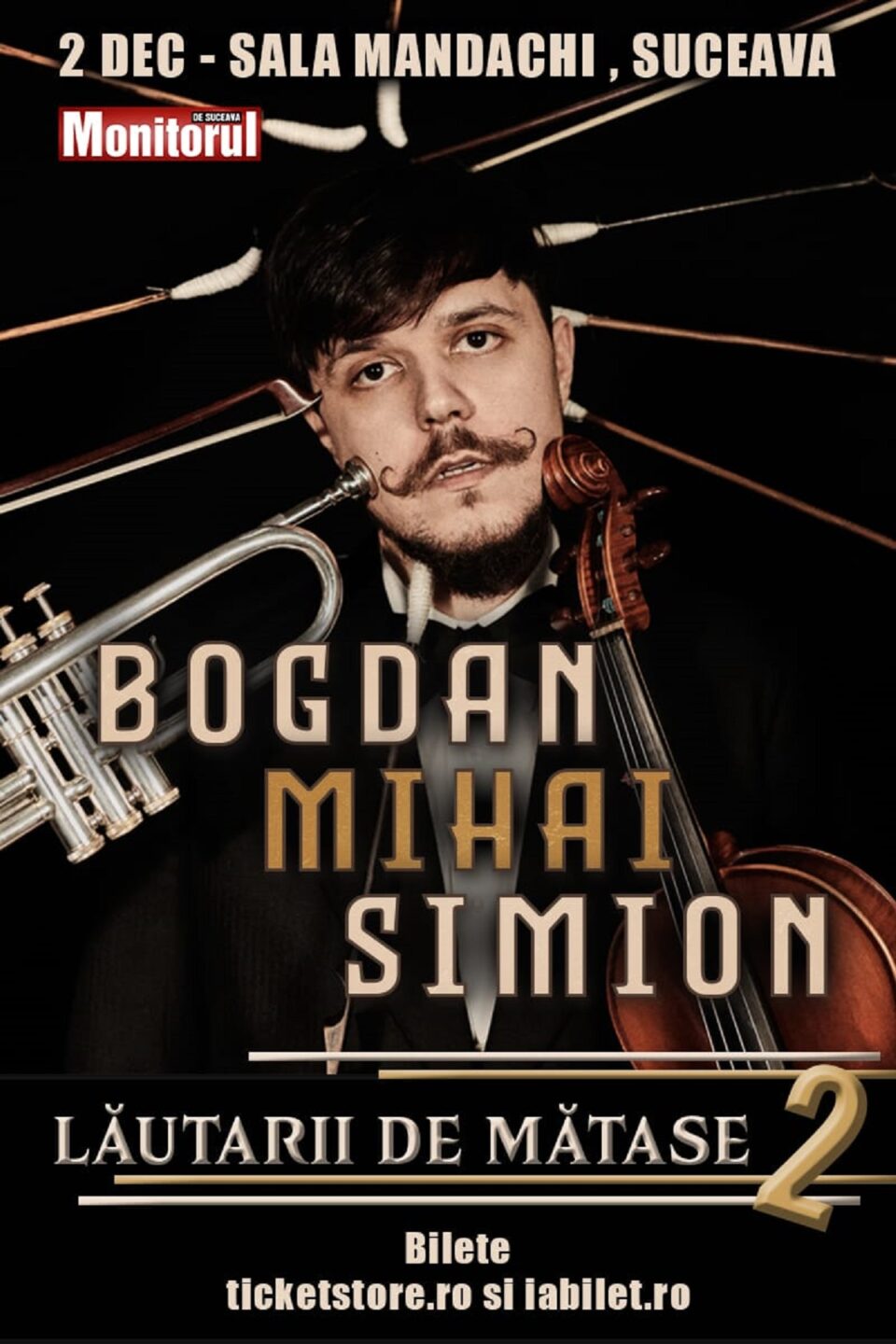 Bogdan Mihai Simion & Lăutarii de Mătase 2 vin la Suceava pe 2 decembrie, la Hotel Mandachi
