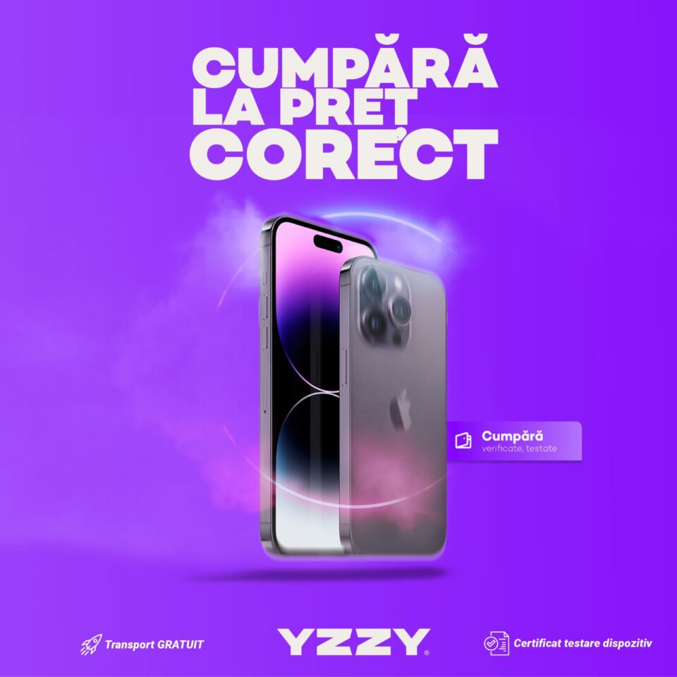 YZZY.ro: Telefoane ca noi, rate pentru orice buzunar, baterii originale Apple și oferte speciale pentru clienți