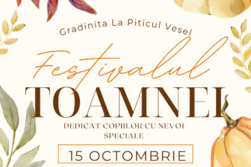 Preșcolarii de la Grădinița „La Piticul Vesel” participă, miercuri, la Festivalul toamnei, dedicat copiilor cu nevoi speciale