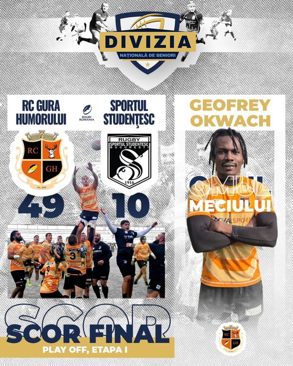 Sucevenii și humorenii au obținut victorii clare în Divizia Națională de Rugby