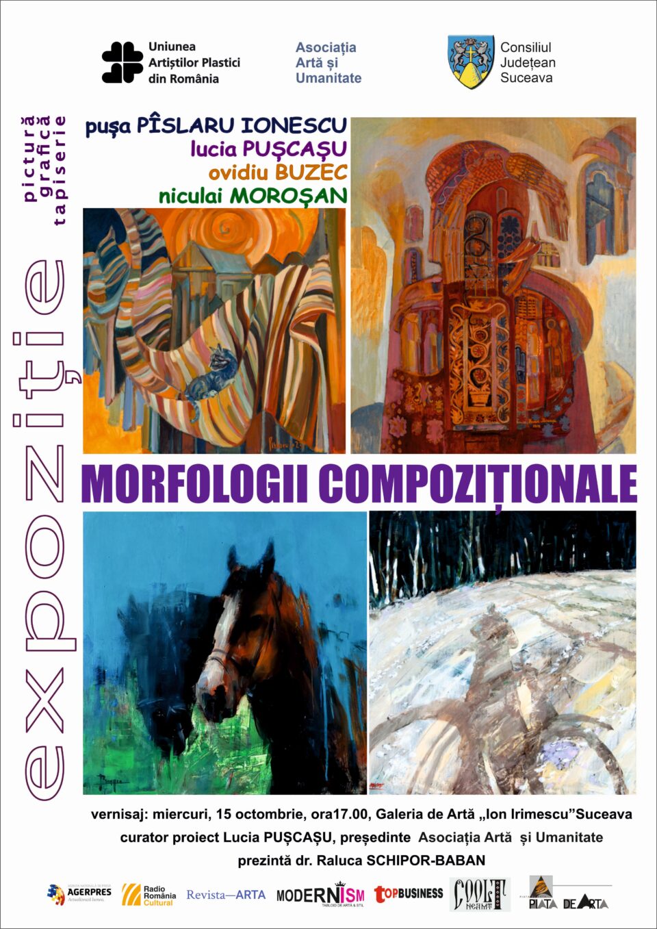 Expoziția „Morfologii compoziționale”, în memoria jurnalistului, scriitorului și artistului plastic Tiberiu Cosovan